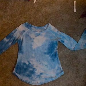 Tye dye long sleeve tee